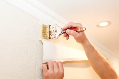 Pose de papier peint à Larzicourt — revêtements muraux et toiles de verre